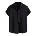 thumbnail image 1 of Birdeem Chemise Décontractée pour Hommes à Manches Courtes et Col Rabattu, Fermeture à Boutons, Blouse Hawaïenne, 1 of 3