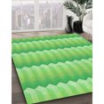 thumbnail image 3 of Ahgly Tapis Rectangulaire Lavable en Machine Intérieur Transitionnel Vert Émeraude, 6 Pieds x 9 Pieds, 3 of 7