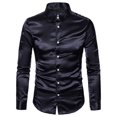 thumbnail image 1 of maskred Long Sleeve Tops For Men - Functional Anti-wrinkle Sustainable And Chic Good Cut For Normal Body Casual Work Shirt black S, 1 of 6