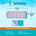 thumbnail image 3 of Hurricane HF8316-01P Cartouche de Filtre de Remplacement pour Piscine et Spa Platinum Purple, 3 of 7
