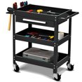 thumbnail image 2 of Patiojoy Tool Cart 3-Tray Rolling Tool Organizer With Drawer Industrial Storage Dollies, 2 of 6