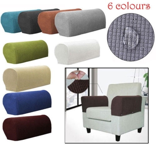 Housses d'Accoudoir Ensemble Extensible Protecteurs de Bras de Chaise Ou de Canapé Extensibles
