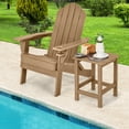 thumbnail image 4 of Costway 14" Patio Adirondack Side End Table HDPE Square Weather Resistant Garden Brown, 4 of 9