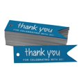 thumbnail image 1 of Inkdotpot Silver Foil Paper Hang Tags Thank You For Celebrating With Me Birthday Favor Tags 50 Pieces, 1 of 6