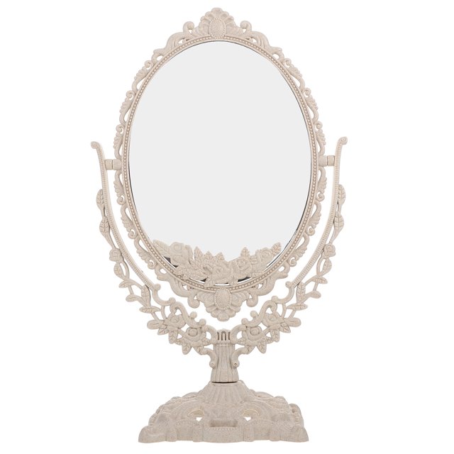 Shisuyan 1 Pce Miroir Rétro Style Européen Miroir de Maquillage de Beauté de Bureau