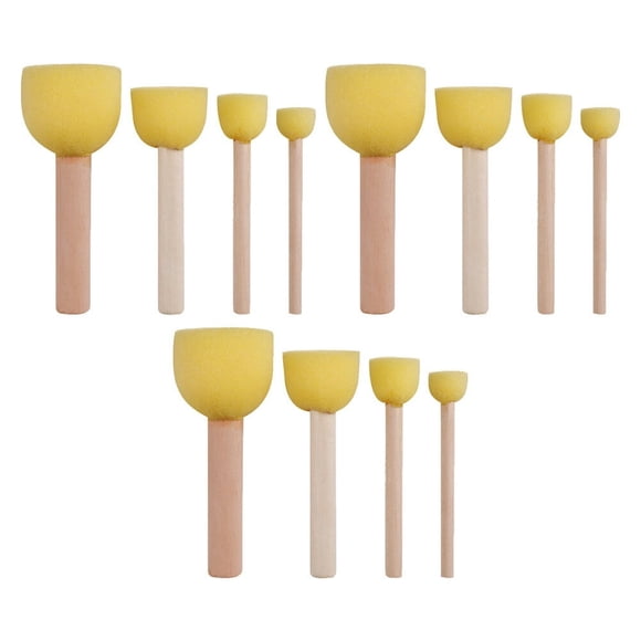 CUITING Sponge Painting Drawing Set Dauber Craft Daubers Brush Diy Shapes Tool Graffiti Ink Spongesfor Brushes
