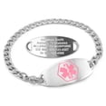thumbnail image 1 of MedicEngraved Bracelet d'Alerte Médicale Personnalisé en Acier Inoxydable - Maillon Gourmette 5 mm, 1 of 8