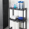 thumbnail image 4 of Gracious Living 3 Shelf Knect-A-Shelf Solid Light Duty Storage Unit 24 x 12 x 33", Black (2 Pack), 4 of 12
