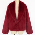 thumbnail image 4 of Tranfacy Manteaux d'Hiver pour Femmes, Manteaux en Molleton pour Femmes, Manteaux Chauds en Molleton pour Dames avec Col Rabattu pour Vêtements d'Extérieur d'Hiver Unis, 4 of 7