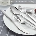 thumbnail image 3 of Bestdin Silverware Set, 40 Pieces Stainless Steel Flatware Set for 8, Include Fork Knife Spoon Set, Mirror Polished, Dishwasher Safe, Cutlery Set for Home Kitchen Restaurant Hotel, 3 of 7