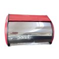 thumbnail image 4 of Tnarru Bread Bin with Roll Lid Metal Bread Box Rustic Multipurpose for Kitchen Counter Bread Keeper for Home Baked Goods Coffee Shop Pink, 4 of 8