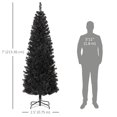 thumbnail image 3 of HOMCOM 7FT Artificial Christmas Tree with Automatic Open for Home Black, 3 of 10