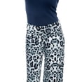 thumbnail image 2 of White Mark Pantalon Palazzo à Imprimé Guépard pour Femme, Gris, G, 2 of 2