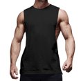 thumbnail image 2 of LSLJS Débardeur pour Homme Débardeur d'Été Décontracté Mode Sport Uni Sans Manches à Col Rond, 2 of 7