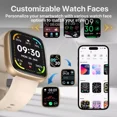 thumbnail image 3 of Refurbished The Bigly Brothers All-in-1 Smart Watch for Women, Sports Watch, Gold, 3 of 7