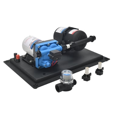 Graflsoa 12V High Flow Water Pump Kit - 3.5GPM 13.5L/Min 45PSI for Yachts and RVs, Includes Pressure Tank and Accessories, Durable Aluminum Alloy Construction, Ideal for Stable Water Supply Systems