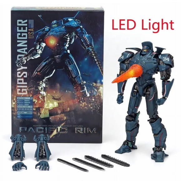 Pacific Rim Anime Figures Striker Eureka Figurine Gipsy Danger Obsidian Fury Action Figure Pvc Model Children's Birthday Toys LED Pacific Rim