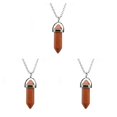 thumbnail image 1 of QualitChoice Hexagon Column Charm Exquisite Women Men Making Findings Handmade Anniversary Hanging Pendants Colorful Crystal Red Sand Color 3Set, 1 of 6