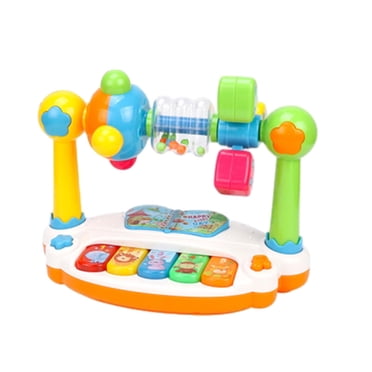 Yinanstore Musical Toy Montessori with Sound and Light, Light up Toys, Music Sound Baby Toys for Baby 1 2 3 Years Old Kids Birthday Gift English