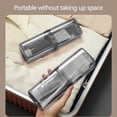 thumbnail image 4 of 2 In 1 Toothbrush Container And Mouthwash Cup, Portable Travel Organizer, Transparent Plastic With Lid, Large Capacity For Oral Care, Leak-Proof Design, Suitable For Travel, Camping, 4 of 6
