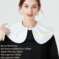 thumbnail image 3 of SUTENGDA Fake Collar Detachable Half Shirt Blouse False Doll Collar Ruffle Lacing Design for Women Girls, 3 of 7