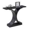 thumbnail image 2 of Pemberly Row Modern Console Table in Black Wood Finish, 2 of 5