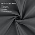 thumbnail image 4 of PiccoCasa Pure Cotton Pillowcases 2 Pcs Soft with Envelope Dark Gray Queen, 4 of 7