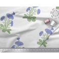 thumbnail image 2 of Soimoi Silk Fabric Leaves & Floral Block Printed Fabric 1 Yard 42 Inch Wide, 2 of 3
