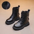 thumbnail image 2 of Bottes pour Filles Nœud Papillon Long Baril Cuir Princesse Mode Automne, 2 of 9