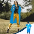 thumbnail image 1 of mtvxesu Imperméable, Ensemble d'Imperméables Réutilisables en EVA Ponchos de Pluie Légers Imperméable Équipement de Pluie pour Hommes et Femmes Imperméable pour Femmes Rentrée des Classes, 1 of 6