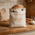 thumbnail image 5 of Storage Totes,Storage Bag Organizer,Beeswax Bread Bags Reusable Bread Storage Bags with Wax Lining Wide Zipper Sourdough Bread for Freshness and Kitchen Storage, 5 of 5