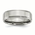 thumbnail image 1 of Bague de 7mm en Titane avec Bord Strié Taille 14, 1 of 6