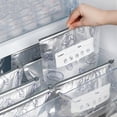 thumbnail image 4 of Sacs de Rangement Réutilisables en Papier D\'aluminium Refermables, 30 Pcs à Ouverture Autoportante avec Double Fermeture Éclair et Étiquettes, Bloque la Lumière pour une Fraîcheur Prolongée, Pochettes sous Vide pour Aliments, Légumes, Viande, 4 of 8