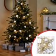 thumbnail image 4 of TopLLC 16 Pcs Christmas Tree Hanging Ornaments Set, Pre-Tied Shatterproof Plastic Assorted Baubles with Rope, Glitter Xmas Tree Decorative Pendants Christmas Decorations for Party Holiday Wedding, 4 of 6