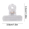 thumbnail image 3 of Transparent Plastic Clip for Documents and Small Bills Dovetail Design with Long Tail Flexible and Stable Grip Rust-Proof for Long-Term Storage Suitable for Office School and DIY Projects Lightweight, 3 of 6
