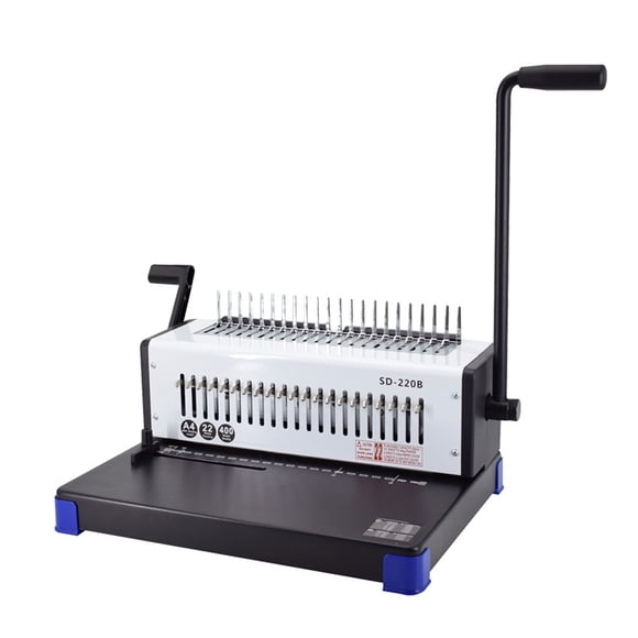 SD-220B Office Binder Comb Binding Machine 21 Holes A4 Letter Size ,Pinpoint Punching