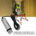 thumbnail image 2 of Electric Submersible Pump,DC 24V Stainless Steel Liquid Pump Water Transfer Pump User-Friendly Design, 2 of 8