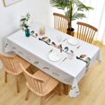thumbnail image 1 of Fall Sunflower Vinyl Tablecloth Rectangle Plastic PVC Oilcloth Tablecloths Wipeable Table Cloth Cover for Foot Folding Tables Kitchen Dining Room Table Crafting x, 1 of 7