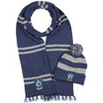 thumbnail image 1 of Harry Potter Hogwarts Houses Knit Scarf & Pom Beanie Set (Ravenclaw), 1 of 5