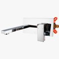 thumbnail image 2 of Recessed Wall Mounted Brass Basin Faucet with Ceramic Cartridge Included-LIVINGbasics®, 2 of 5