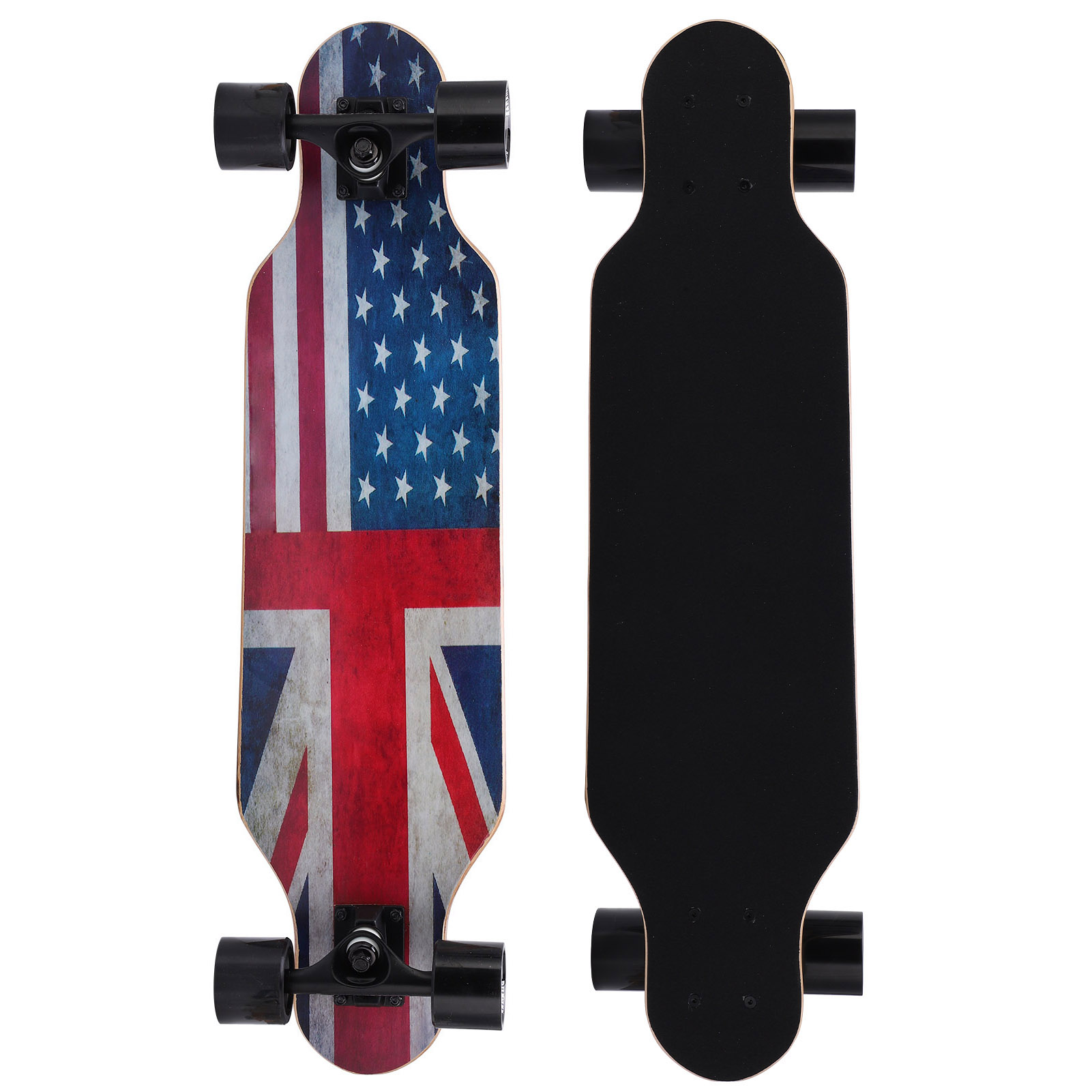 Maple Longboard Skateboard, Adult Skateboard 7 Layer Maple 31.3 X 7.9 X 3.7in  For Professional Training And Hobbies