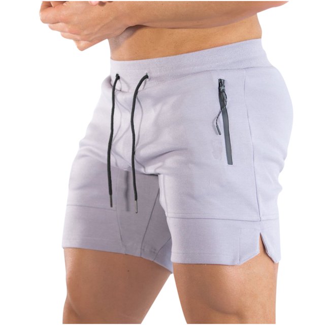 Mens Solid Color Swim Trunks Quick Dry Beachwear Sports Running Swim Board Shorts Mesh Lining
