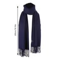 thumbnail image 3 of TIELUTT Imitation Scarf 35cm Wool Color Tassels Thickened Scarf Autumn and Winter Warming Pads for Muscles Easy Storage Elliptical Pt Bands Work Out Stool Flabby Arm, 3 of 3