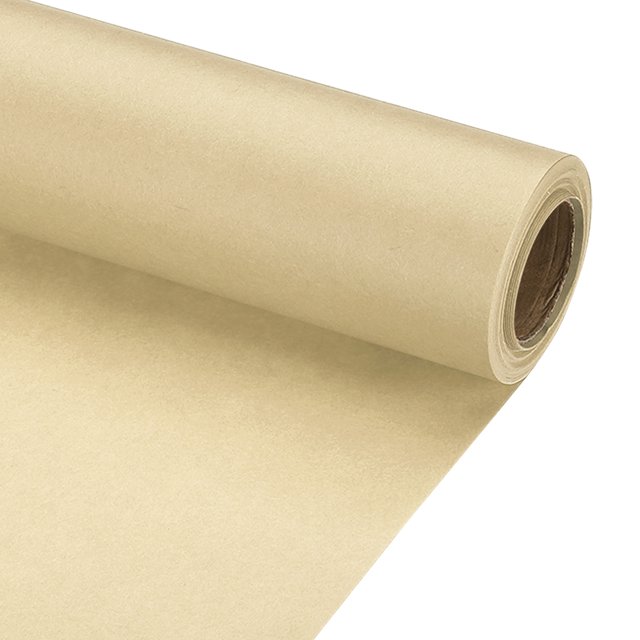 Uxcell 1 pack Wrapping Paper, Craft Paper Packing Paper 20" x 300"(25') Brown