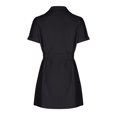 thumbnail image 4 of Gspmoly Robes pour Femmes, Tailleur pour Femmes à Lacets, Col à Revers, Boutons, Robe Unie, Robes de Cocktail, Offres du Jour, 4 of 5