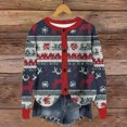 thumbnail image 2 of Wiyuqeen Christmas Button Down Cardigan Women Ugly Xmas Print Jacket Crewneck Long Sleeve Ribbed Knit Cardigans Fall Sweaters, 2 of 5