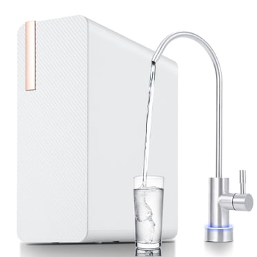 TROPOW 600 GPD Tankless Reverse Osmosis Water Filter System – 7-Stage Under-Sink RO System with Smart Faucet, 2:1 Pure to Waste Ratio – Ideal for Home & Office