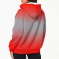 thumbnail image 3 of Women's Casual Printed Zippered Long Sleeved Hooded Sweater Jacket Top, 3 of 6