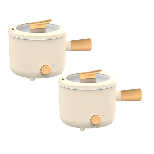 Electric Cooking Pot Multifunctional Non Stick Electric Cooking Pot 2 Gear Mini Hot Pot Cooker With Handle Electric Hot Pot Suitable For Dorm Small Families Apartments Hotel