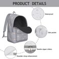thumbnail image 4 of Geometric Vintage Canvas Backpack – Sketch Style Boho Bookbag for Students, Travel, Outdoor Use, and Daily Commuting, 4 of 5